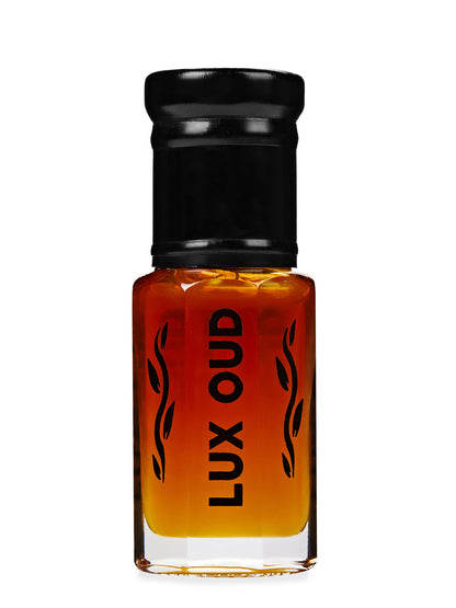 Lux Oud Exclusive Blend Oud perfume bottle, 6ml, with elegant packaging and luxurious design.