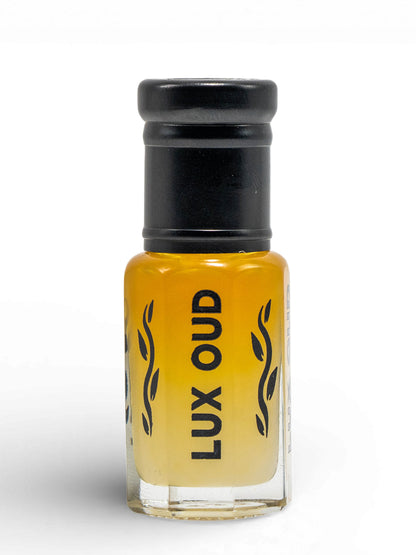 Lux Oud Hindi Oud-Musk blend in a 6ml bottle, a luxurious UAE-exclusive perfume with rich, fragrant notes of oud and musk.